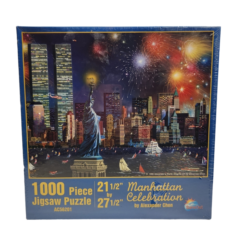 SunsOut Manhattan Celebration Puzzle Alex Chen New York City NYC Twin Tower